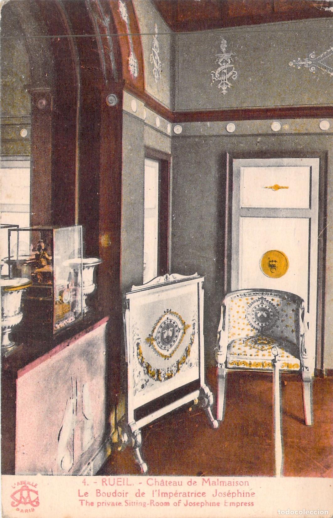 Postales: Postal del Boudoir de la Emperatriz Josefina en Ch&acirc;teau de Malmaison