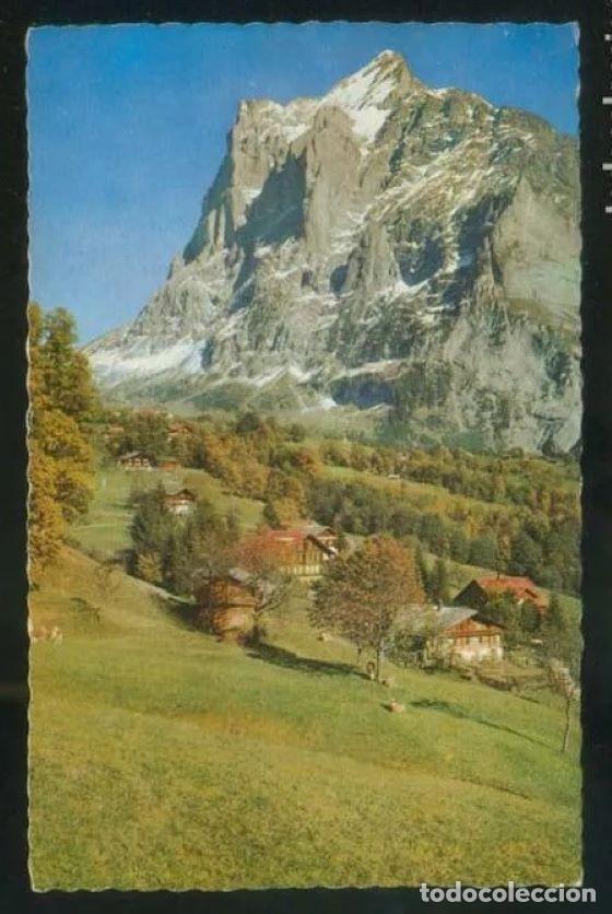 Postcards: Suiza. BE. Grindelwald. *Wetterhorn...* Ed. Photoglob-Wehrli n&ordm; 561. Circulada Zofingen 1962.