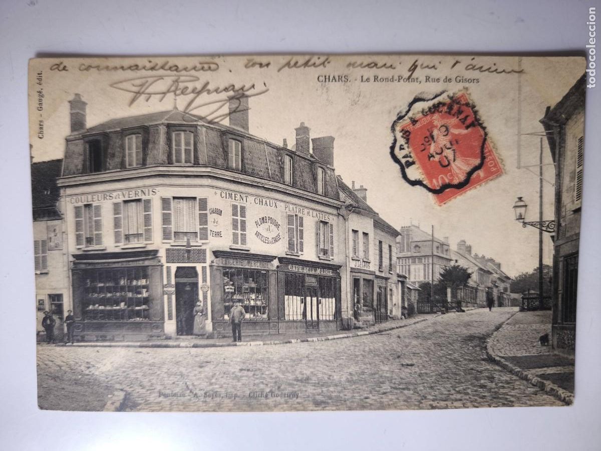 Postales: Antigua postal francesa. Chars. Principios siglo XX.