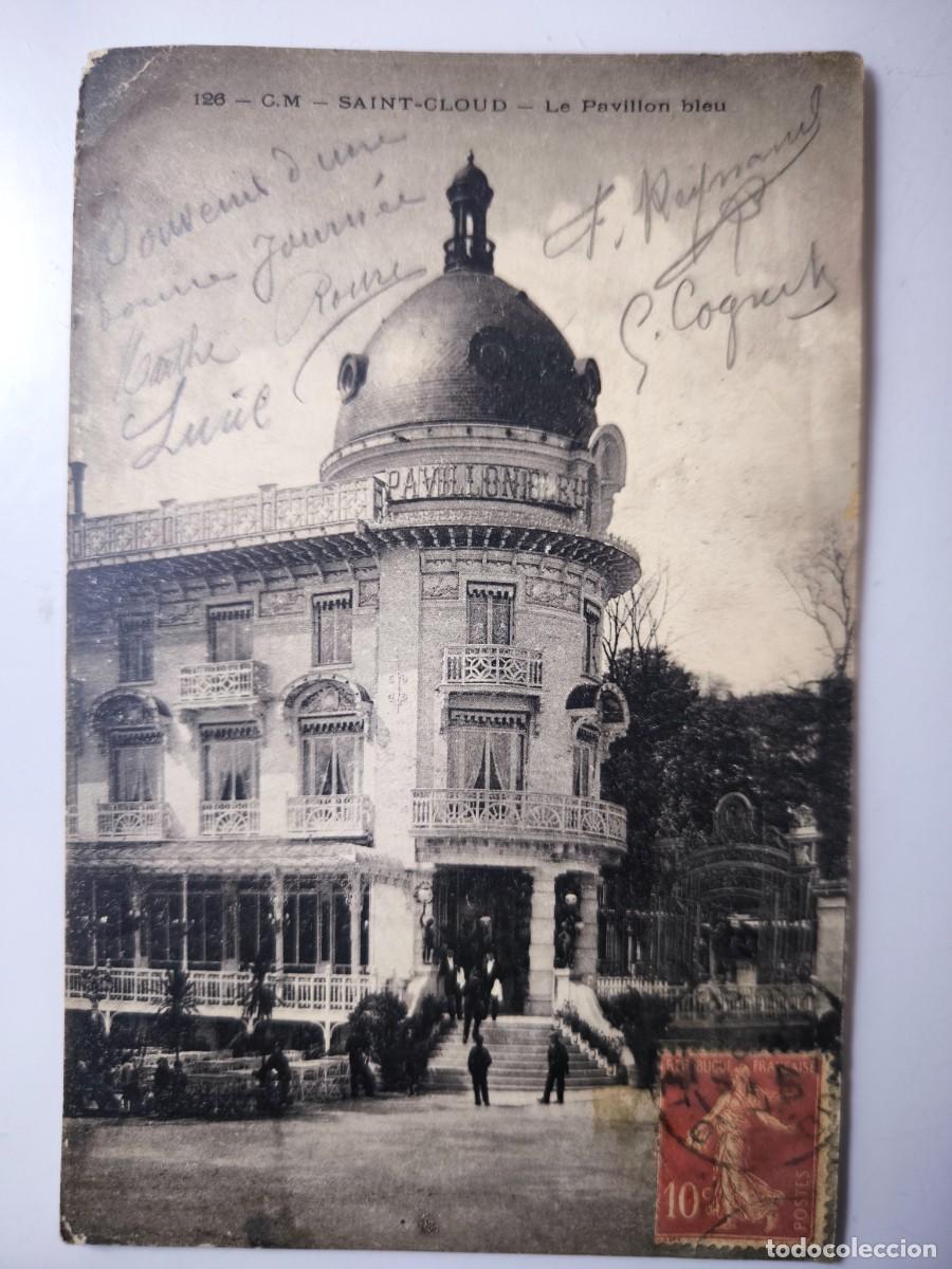 Postales: Antigua postal francesa. Saint Clod. Le pavillons bleu. Principios siglo XX. Francia.