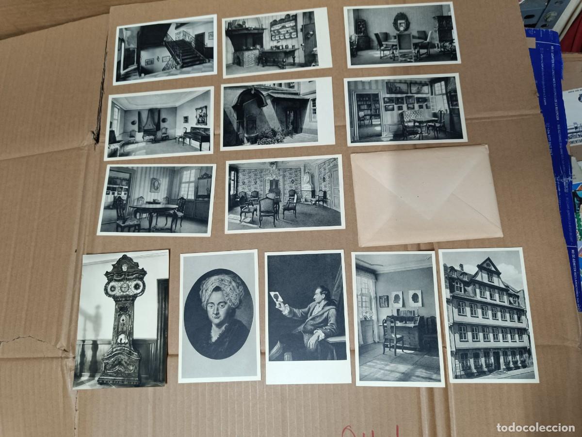 Postales: LOTE DE 13 ANTIGUAS POSTALES, CASA MUSEO GOETHE, GOETHEHAUS FRANKFURT, ALEMANIA -P22
