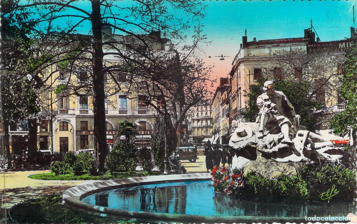 Cartoline: Postal de la Estatua Goudouli en la Plaza Roosevelt de Toulouse