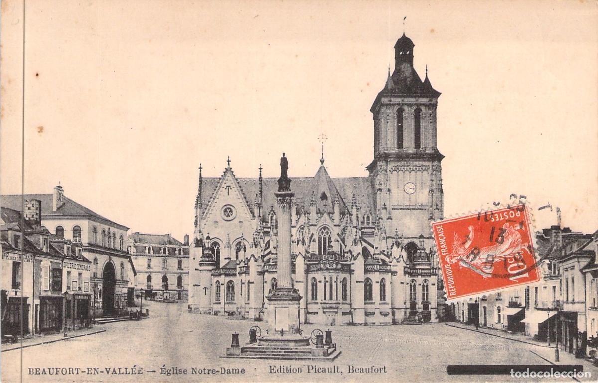 Postales: Postal de la Iglesia Notre-Dame en Beaufort-en-Vall&eacute;e, Francia