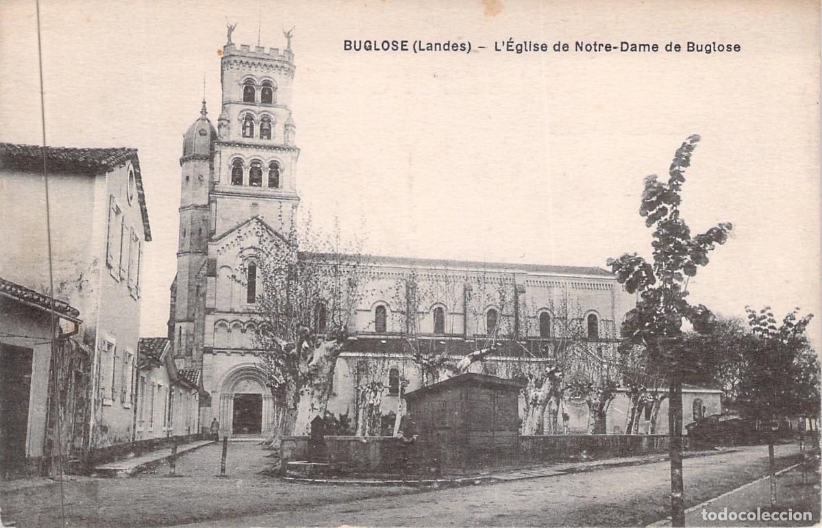 Postales: Postal de la Iglesia Notre-Dame de Buglose, Landes, Francia