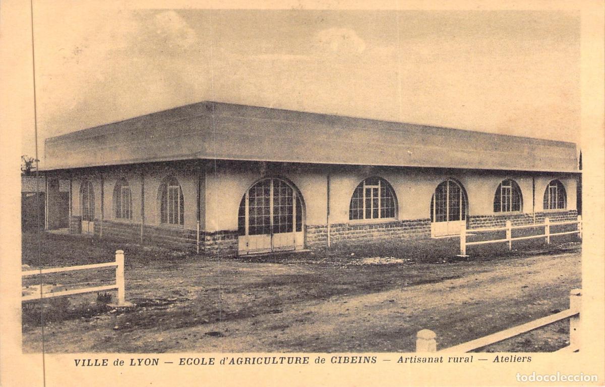 Postales: Postal de Lyon, Escuela de Agricultura de Cibeins, Talleres