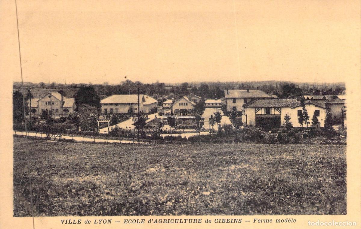 Postales: Postal Escuela de Agricultura de Cibeins Lyon Francia