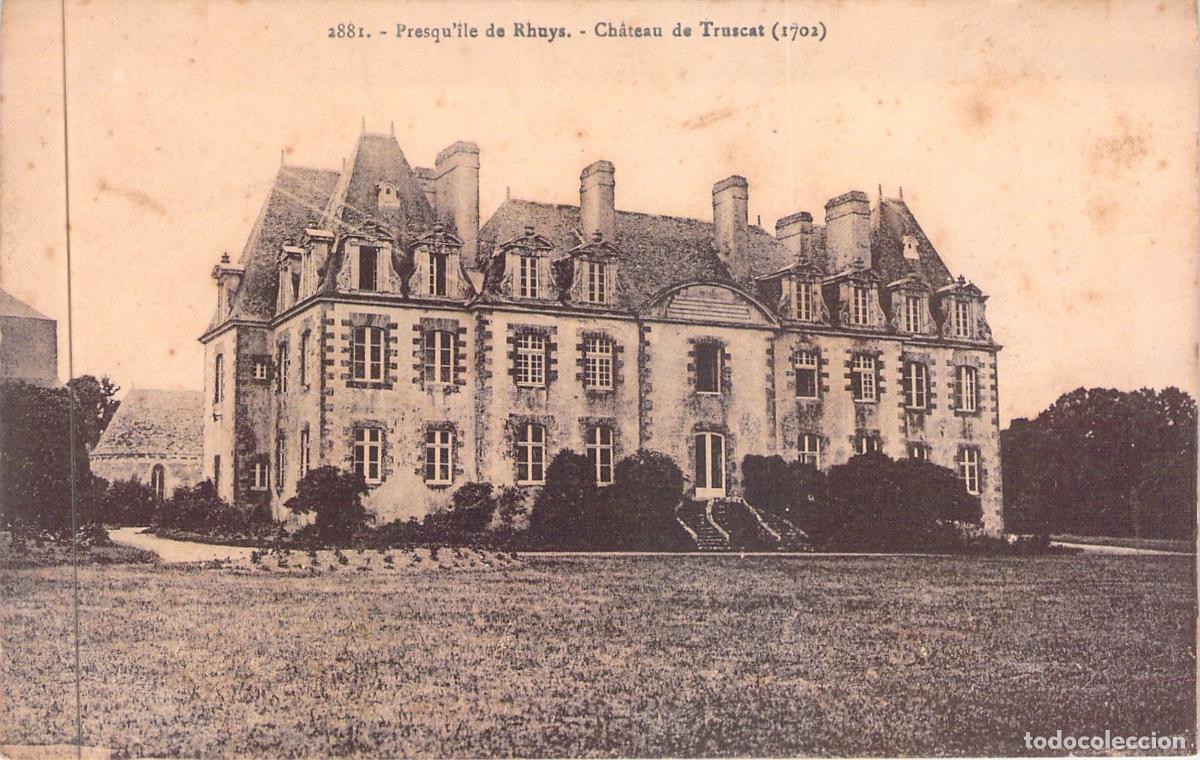Postales: Postal del Castillo de Truscat en la Pen&iacute;nsula de Rhuys, Francia