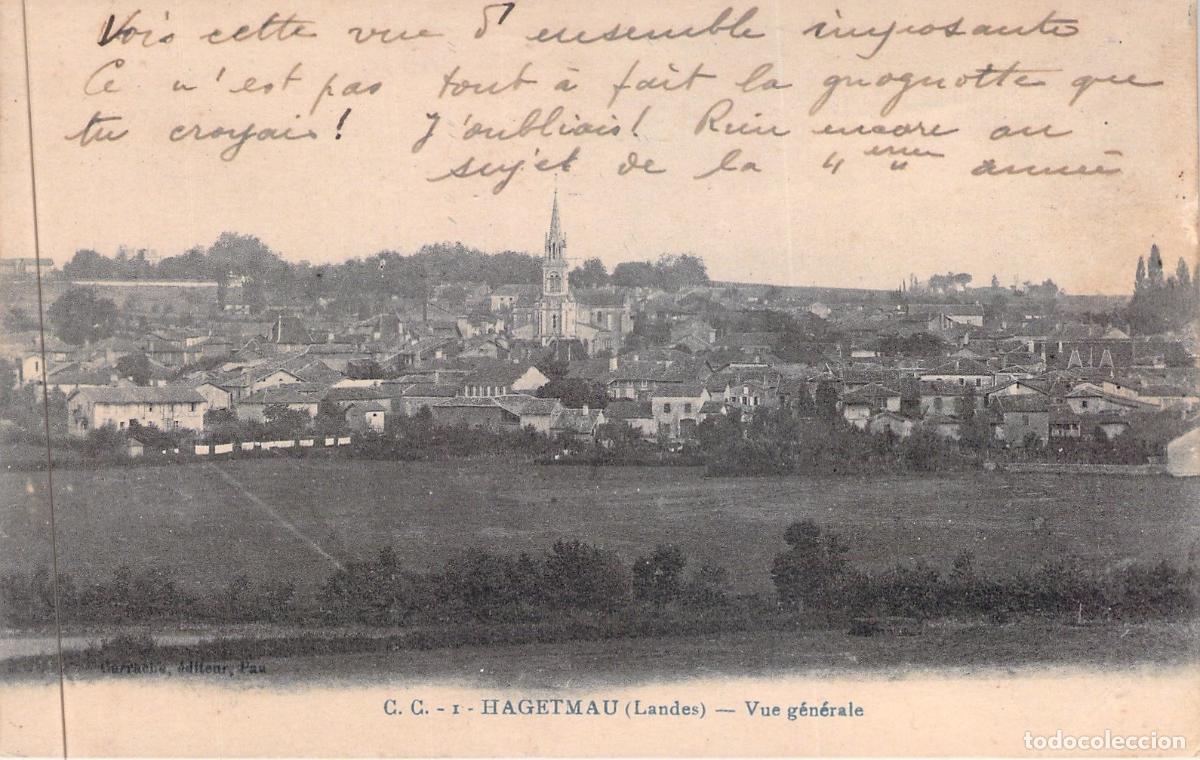 Postales: Tarjeta Postal de la Vista General de Hagetmau, Landes, Francia