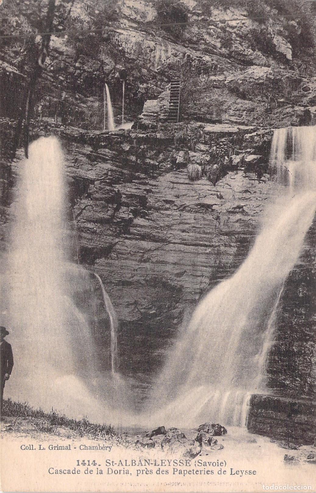 Postales: Postal de la Cascada de la Doria en Saint-Alban-Leysse, Saboya