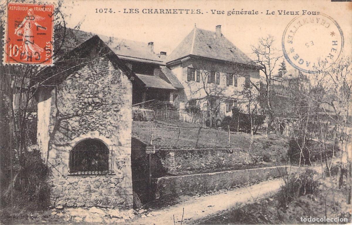 Postales: Postal de Les Charmettes y el Viejo Horno en Chamb&eacute;ry, Francia