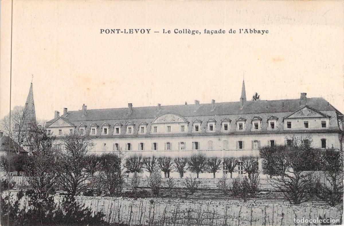 Postales: Postal de la Abad&iacute;a y Colegio de Pont-Levoy, Francia