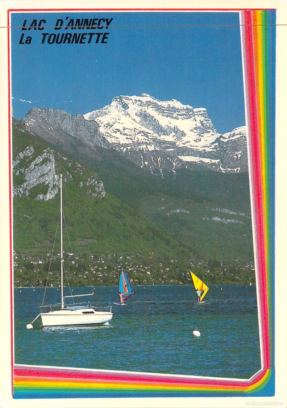 Postales: Postal del Lago de Annecy y el Macizo de la Tournette, Francia