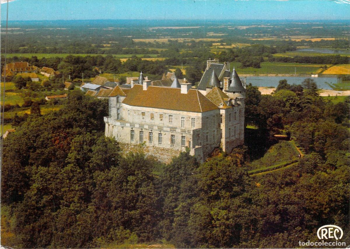 Postales: Postal del Ch&acirc;teau du Bouchet en Brenne, Francia - Vista A&eacute;rea