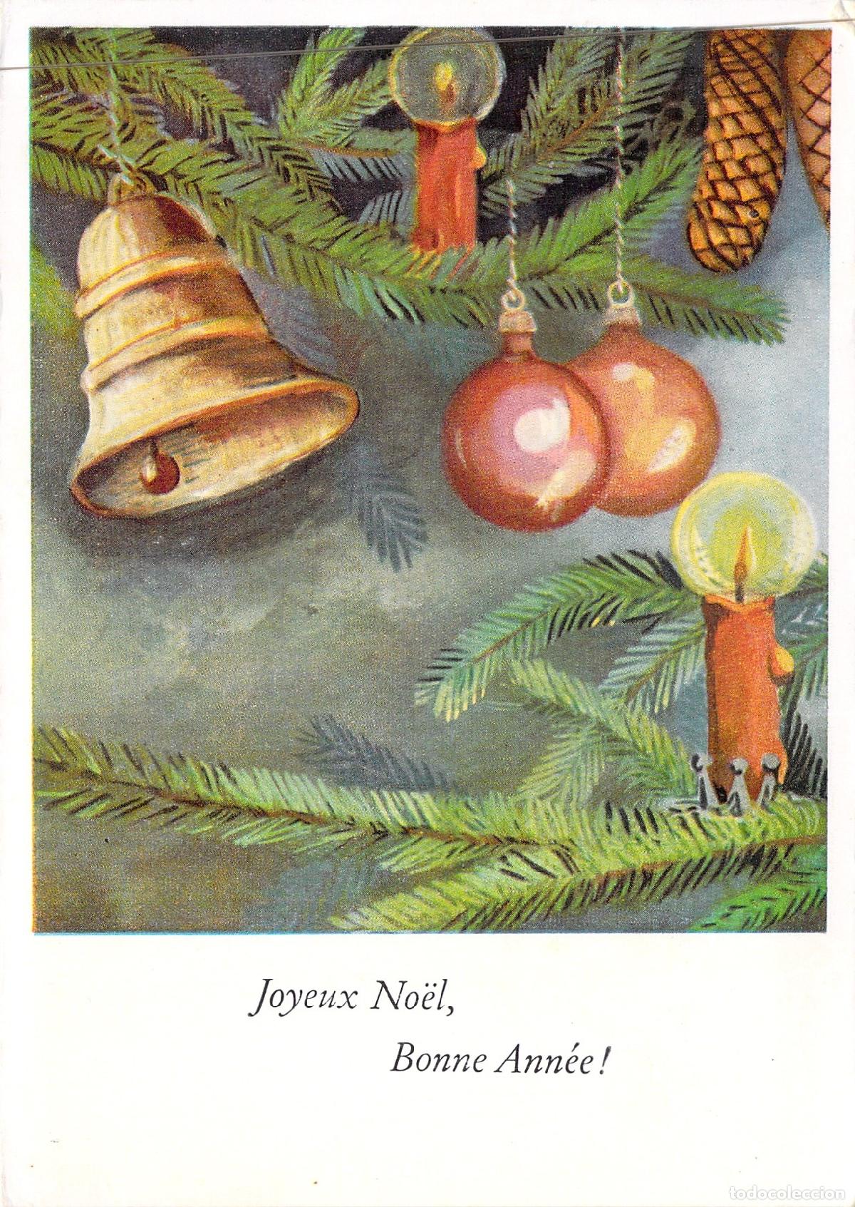 Postales: Postal de Navidad Pintada con el Pie - Strasbourg Francia