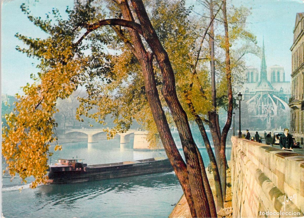 Postales: Postal de Par&iacute;s: Catedral de Notre-Dame desde la Isla de San Luis