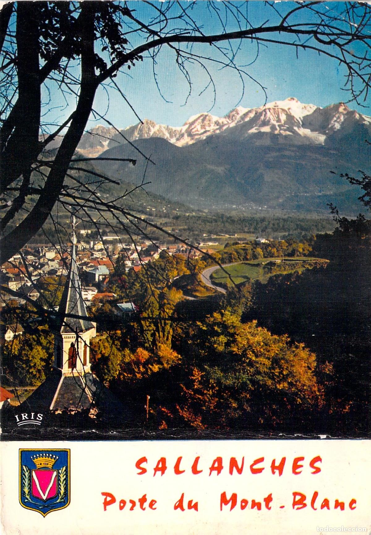 Postales: Postal de Sallanches y el Macizo del Mont Blanc, Francia