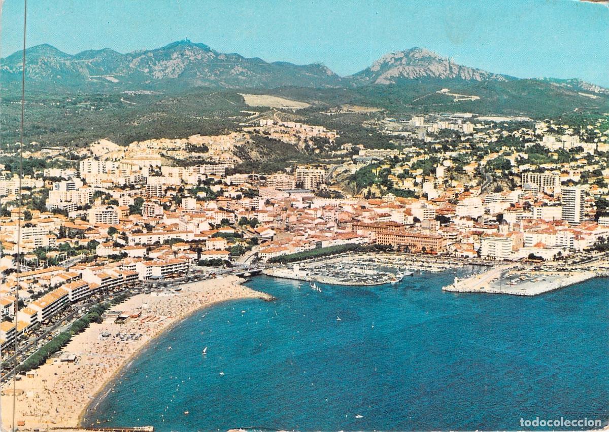Postales: Postal de Saint-Rapha&euml;l, Francia - Vista A&eacute;rea del Puerto y Playa