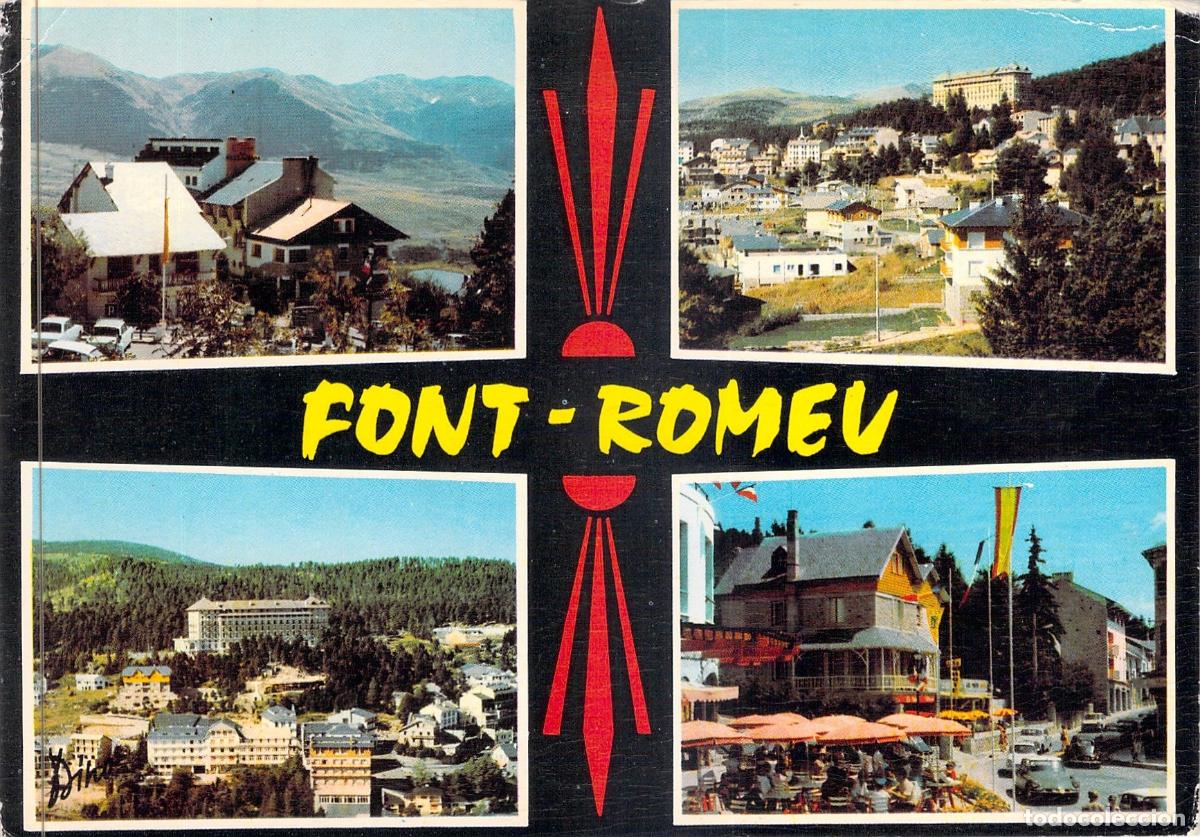 Postales: Postal Font-Romeu, Vistas M&uacute;ltiples de la Cerdanya, Pirineos Orientales