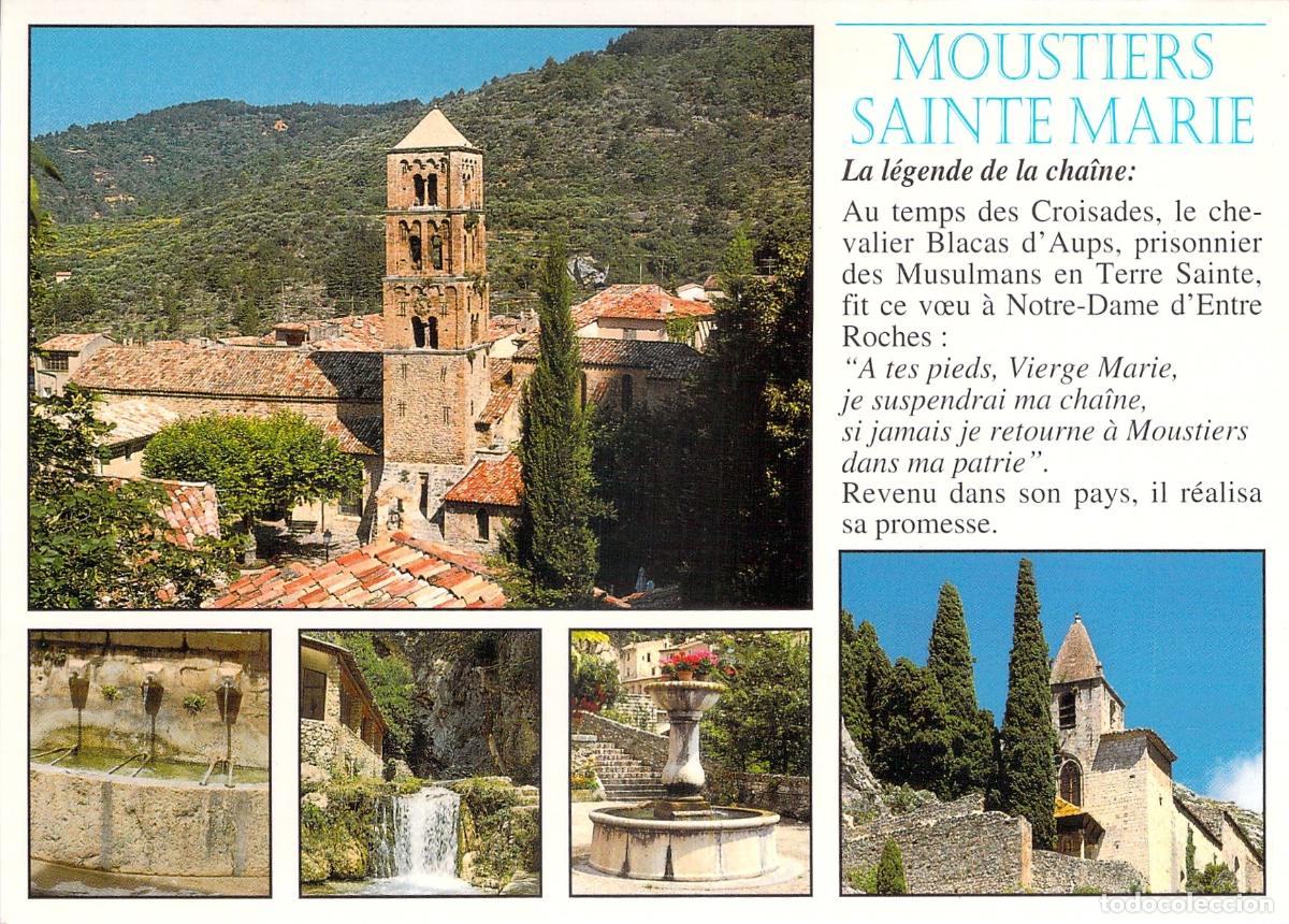 Postales: Postal de Moustiers-Sainte-Marie, Provenza, Francia - Vistas del Pueblo