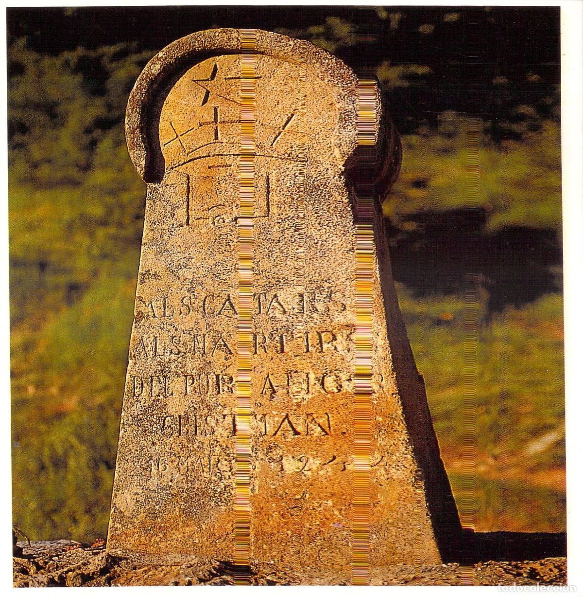 Postales: Postal Estela Conmemorativa de los C&aacute;taros en Monts&eacute;gur, Francia
