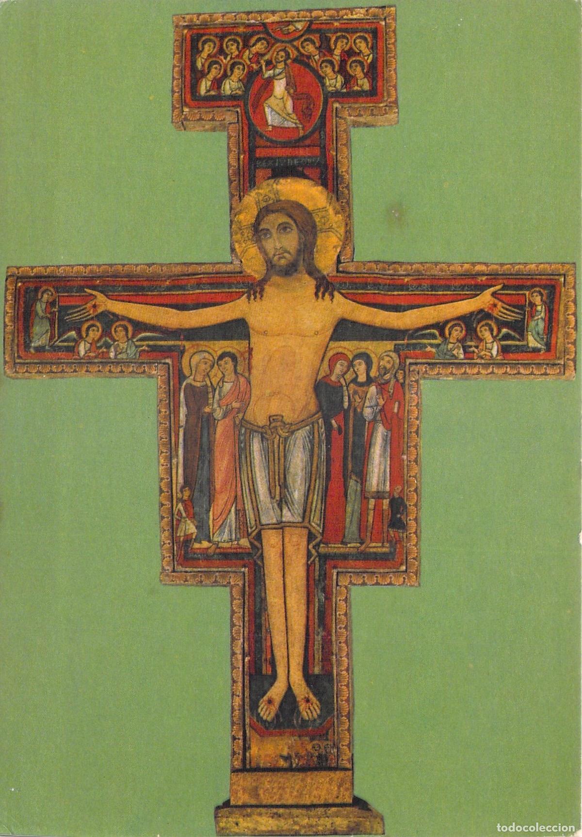 Postales: Postal Crucifijo de San Francisco de As&iacute;s, Iglesia de Santa Clara