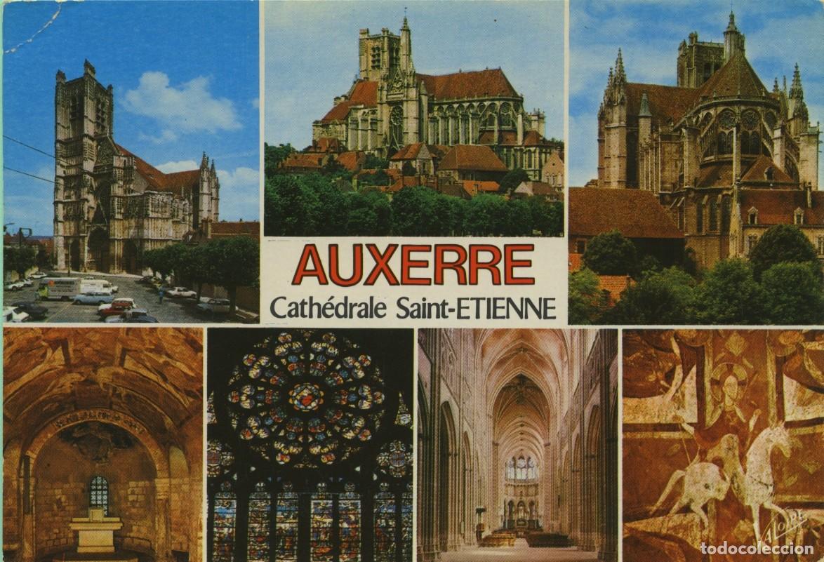 Postales: AUXERRE. Cath&eacute;drale Saint-ETIENNE. France. Diversos aspectos. Sin circular. EDITIONS VALOIRE