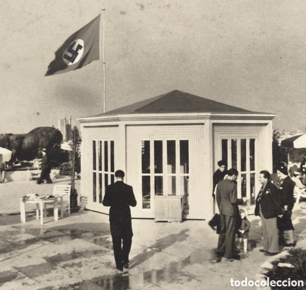 Postales: DAS DEUTSCHE HAUS SS POSTCARD POSTAL FOTOGR&Aacute;FICA EXPOSITION INTERNATIONALE PAR&Iacute;S 1937