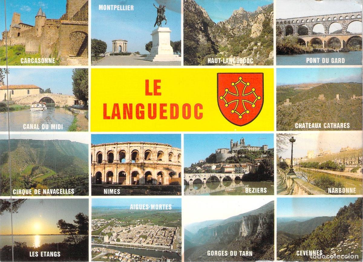 Postales: Postal Multivista de la Regi&oacute;n de Languedoc, Francia