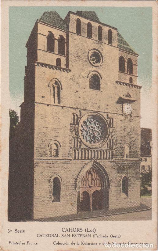Postales: FRANCIA, CAHORS (LOT) CATEDRAL, SAN ESTEBAN - COLECCION DE LA KOLARSINE