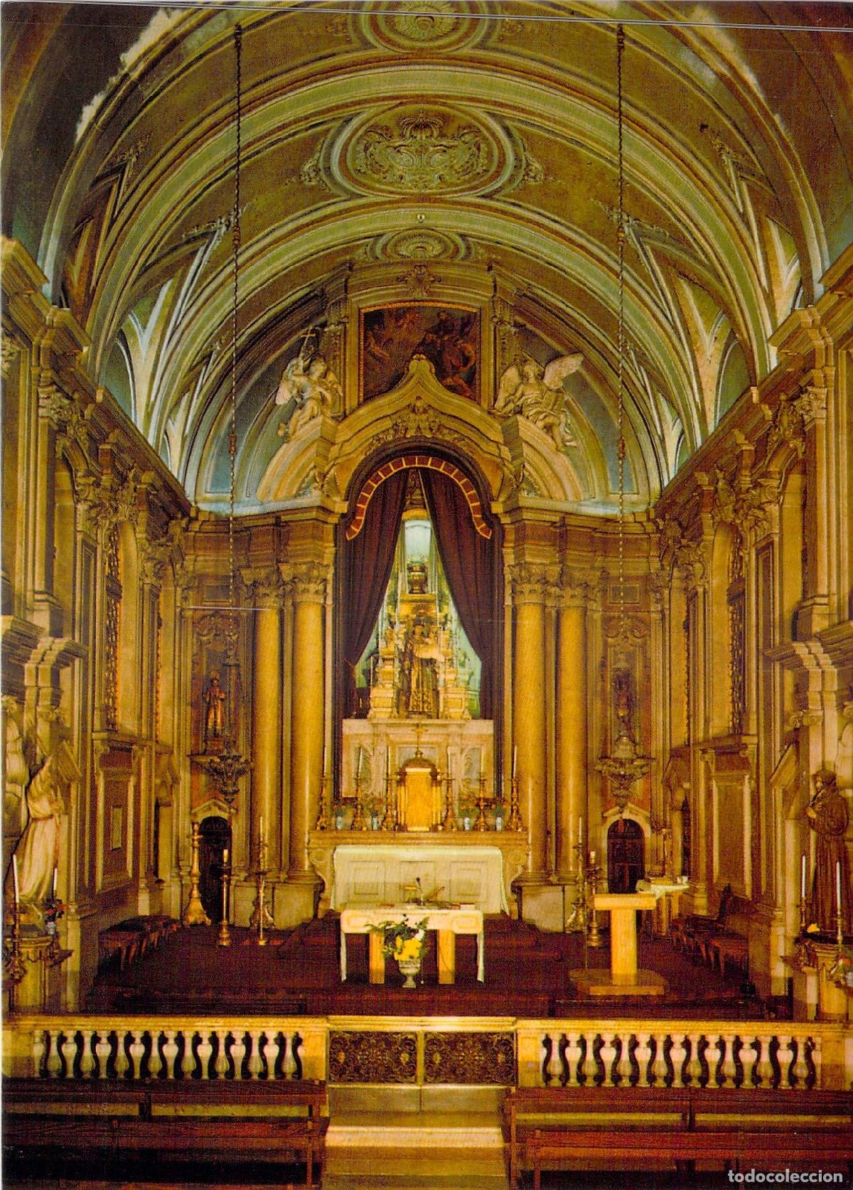 Postales: Postal de la Iglesia de San Antonio de Lisboa - Interior del Altar