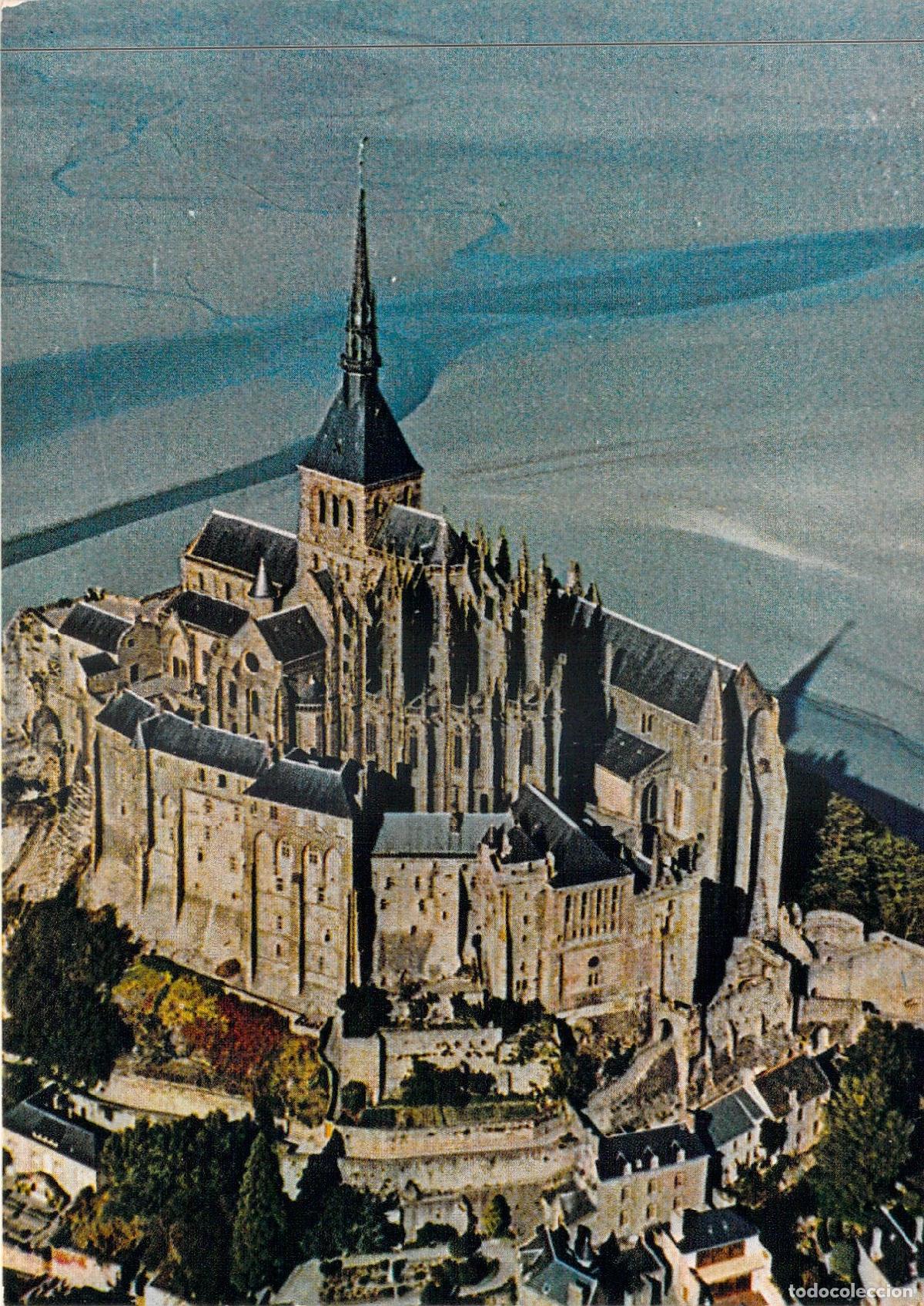 Postales: Postal de la Abad&iacute;a del Mont Saint-Michel, Normand&iacute;a, Francia