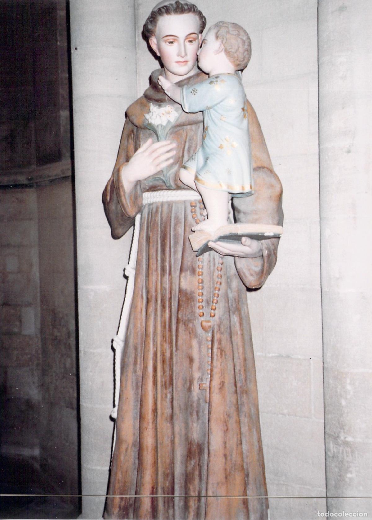 Postales: Postal de la Estatua de San Antonio en la Catedral de Coutances