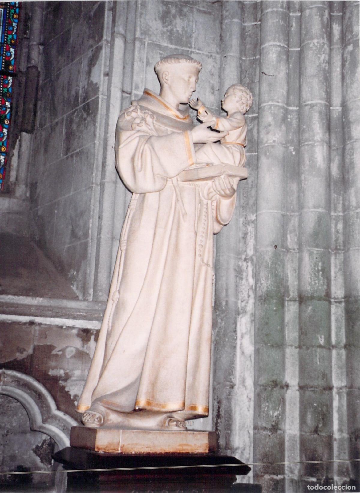 Postales: Postal de la Estatua de San Antonio de Padua, Dol de Bretagne, Francia