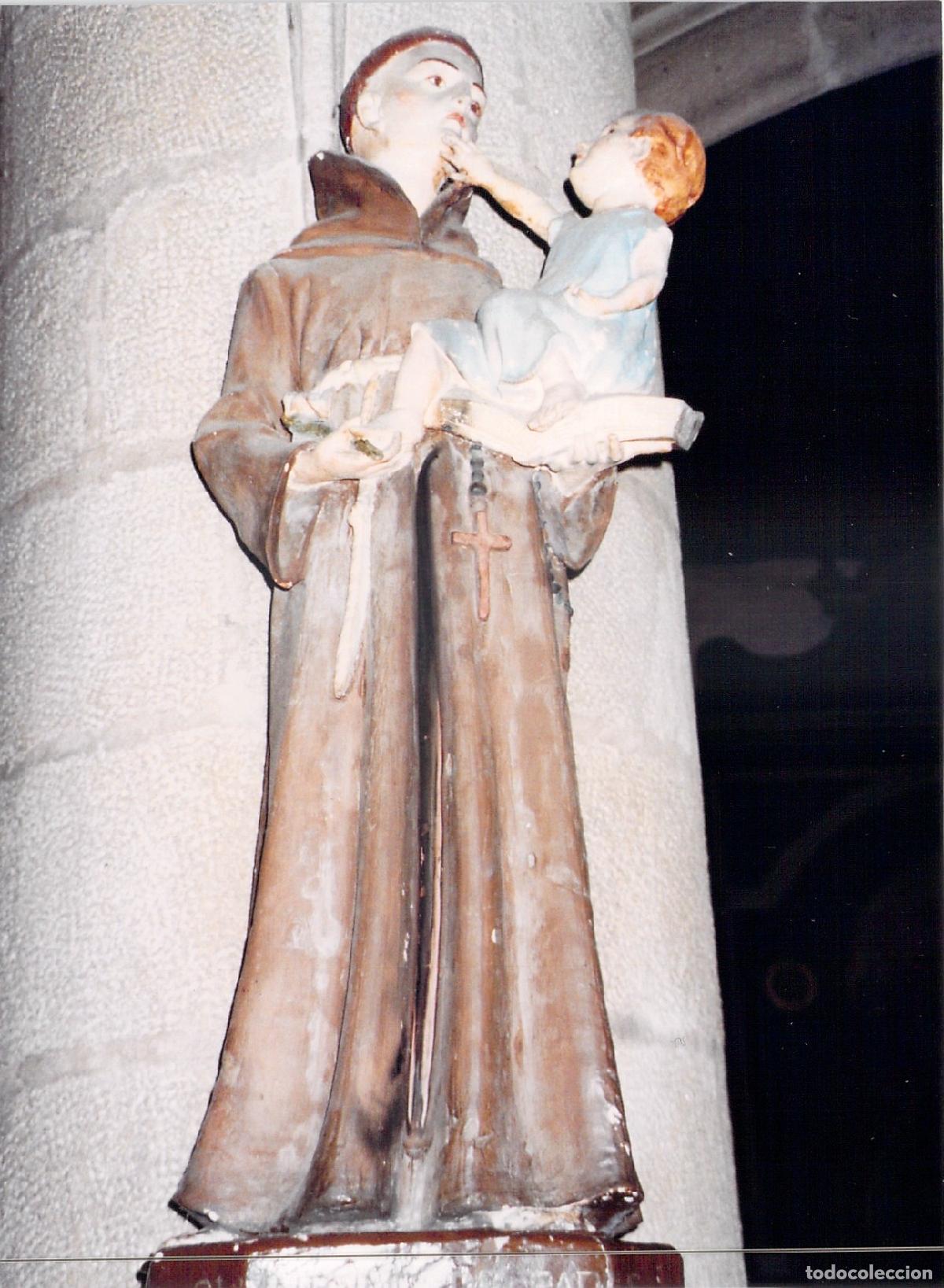 Postales: Postal de la Estatua de San Antonio en Notre-Dame de Larmor-Plage
