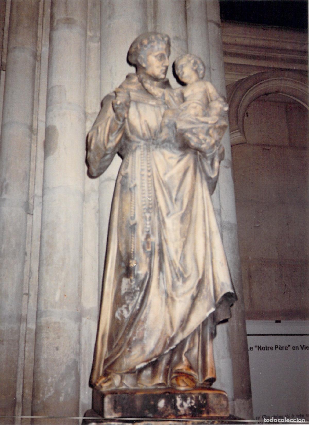 Postales: Fotografia de Estatua de San Antonio en Bas&iacute;lica de Saint-Denis