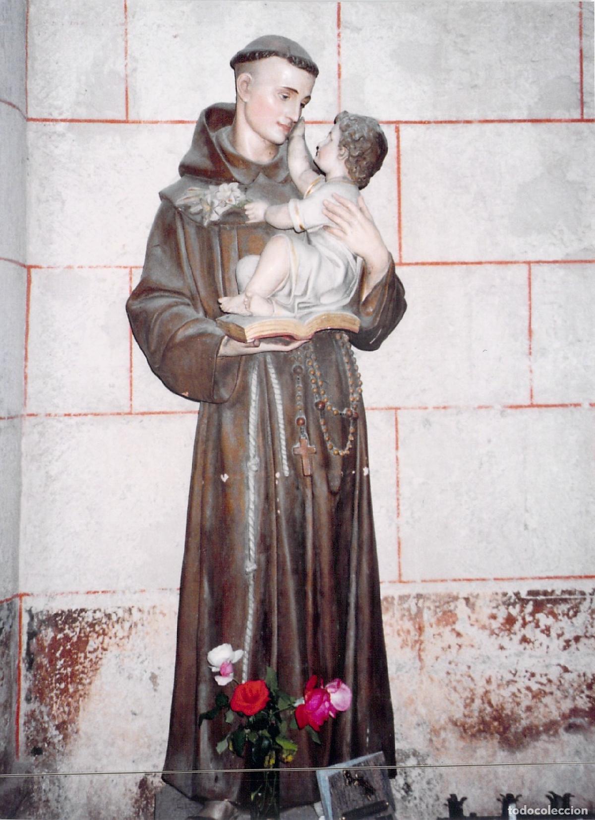 Postales: Fotografia Estatua de San Antonio de Padua en Saint-Macaire, Francia