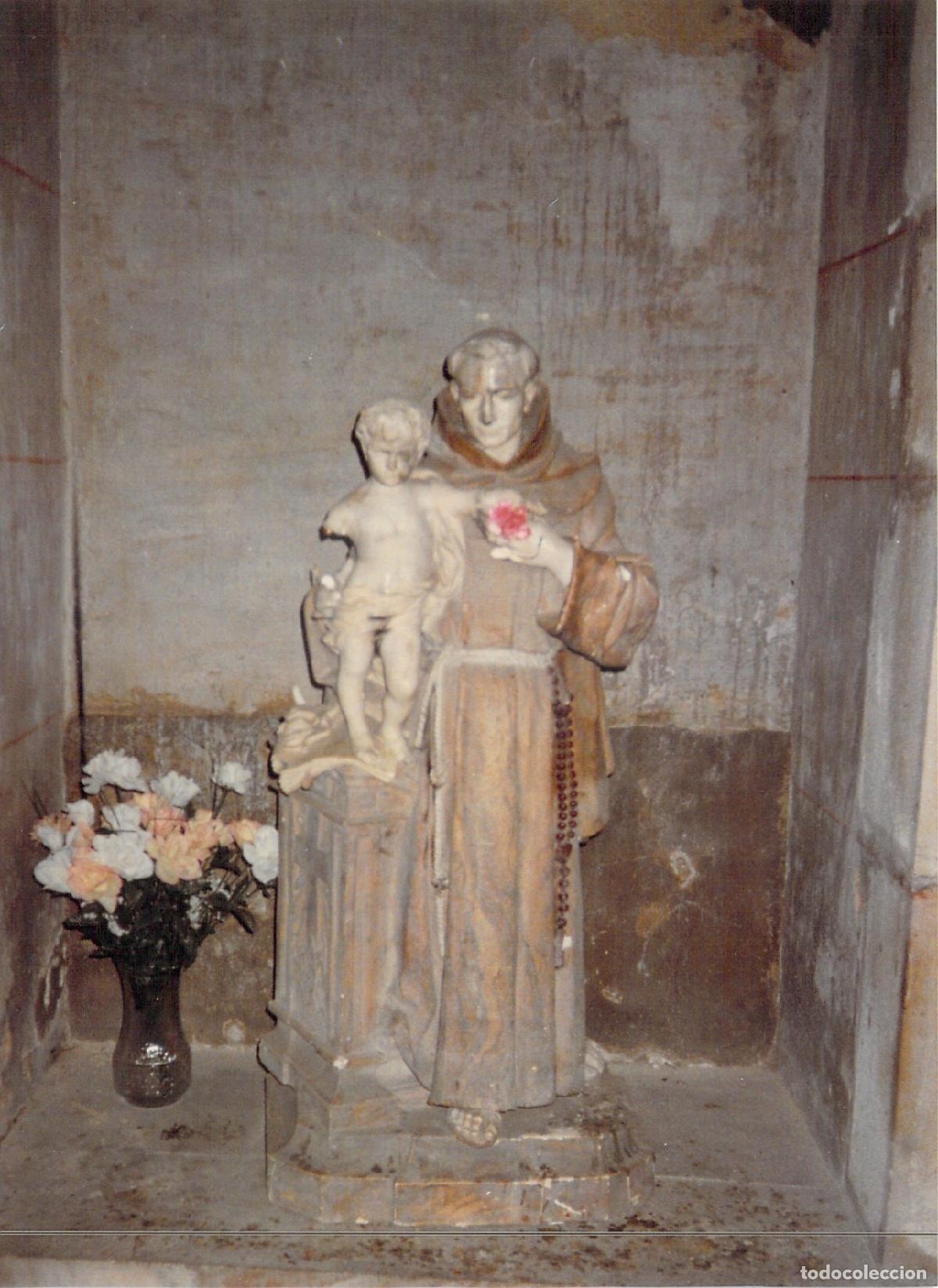 Postales: Fotografia de Estatua de San Antonio con el Ni&ntilde;o Jes&uacute;s en V&eacute;zelay