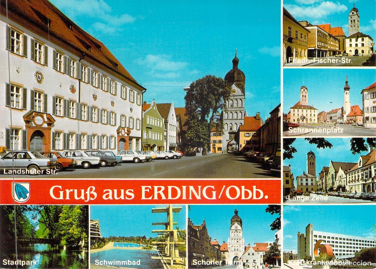 Postales: Postal de Erding, Baviera, Alemania - Vistas M&uacute;ltiples de la Ciudad