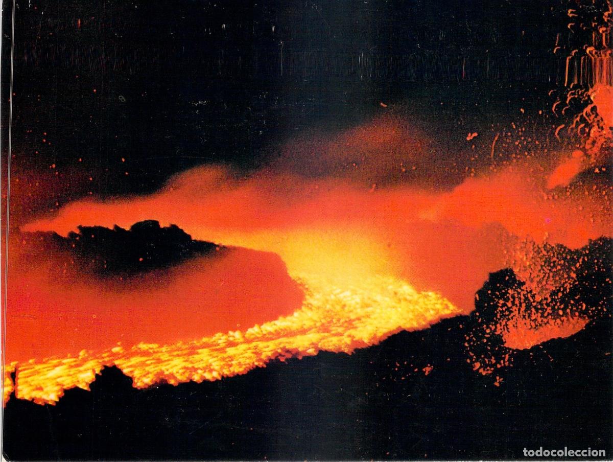 Postales: Postal de la Erupci&oacute;n del Volc&aacute;n Etna en Sicilia, Italia