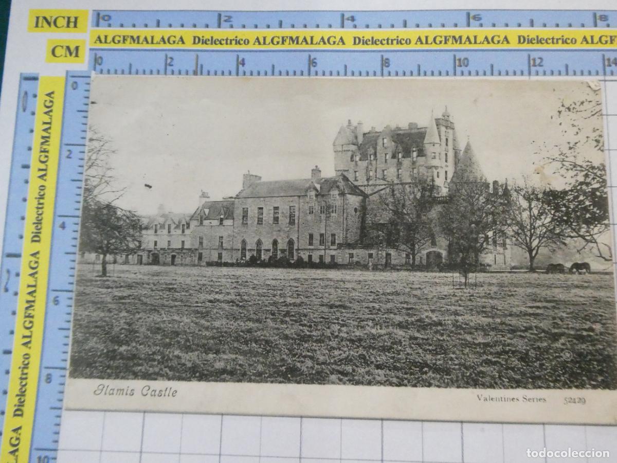 Postales: POSTAL DE REINO UNIDO GRAN BRETA&Ntilde;A. ESCOCIA. GLAMIS CASTLE MATASELLOS 1906. 1745