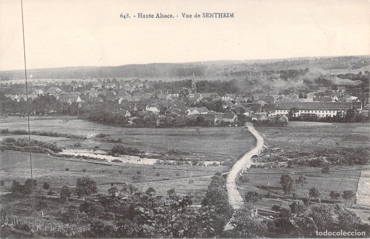 Postkarten: Postal de Sentheim, Vista de la Alta Alsacia, Francia