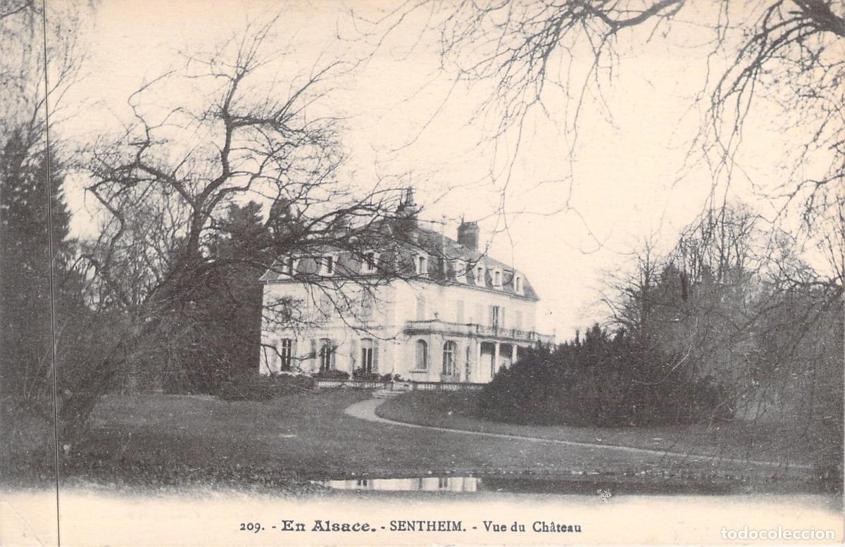 Postkarten: Postal de Sentheim, Alsacia - Vista del Castillo