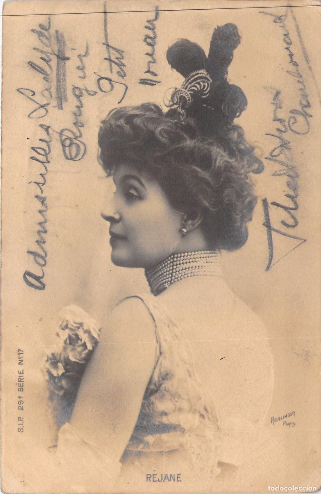 Cartes Postales: Postal de la Actriz Gabrielle R&eacute;jane por Reutlinger Paris