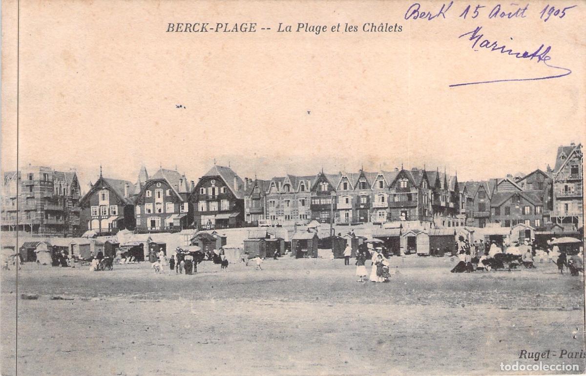 Cartes Postales: Postal de la Playa y los Chalets en Berck-Plage, Francia