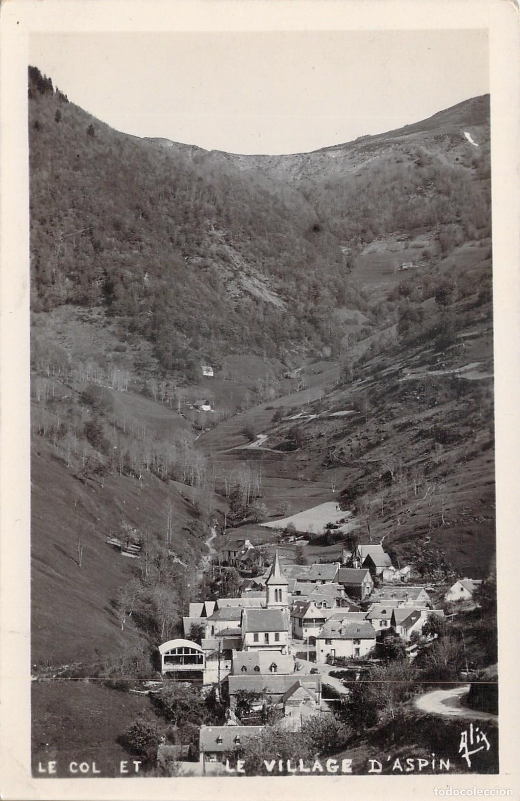 Cartes Postales: Postal de Le Col et le Village d'Aspin, Pirineos Franceses