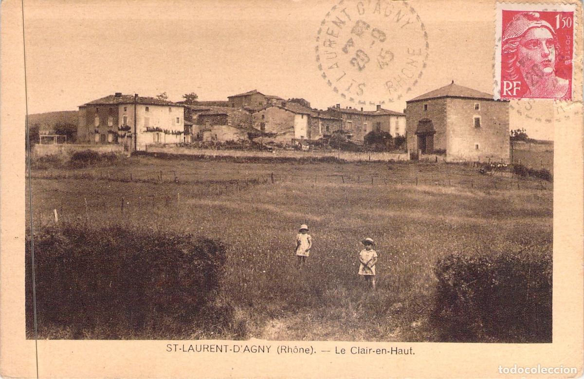 Postales: Postal de Saint-Laurent-d'Agny, Le Clair-en-Haut, R&oacute;dano, Francia