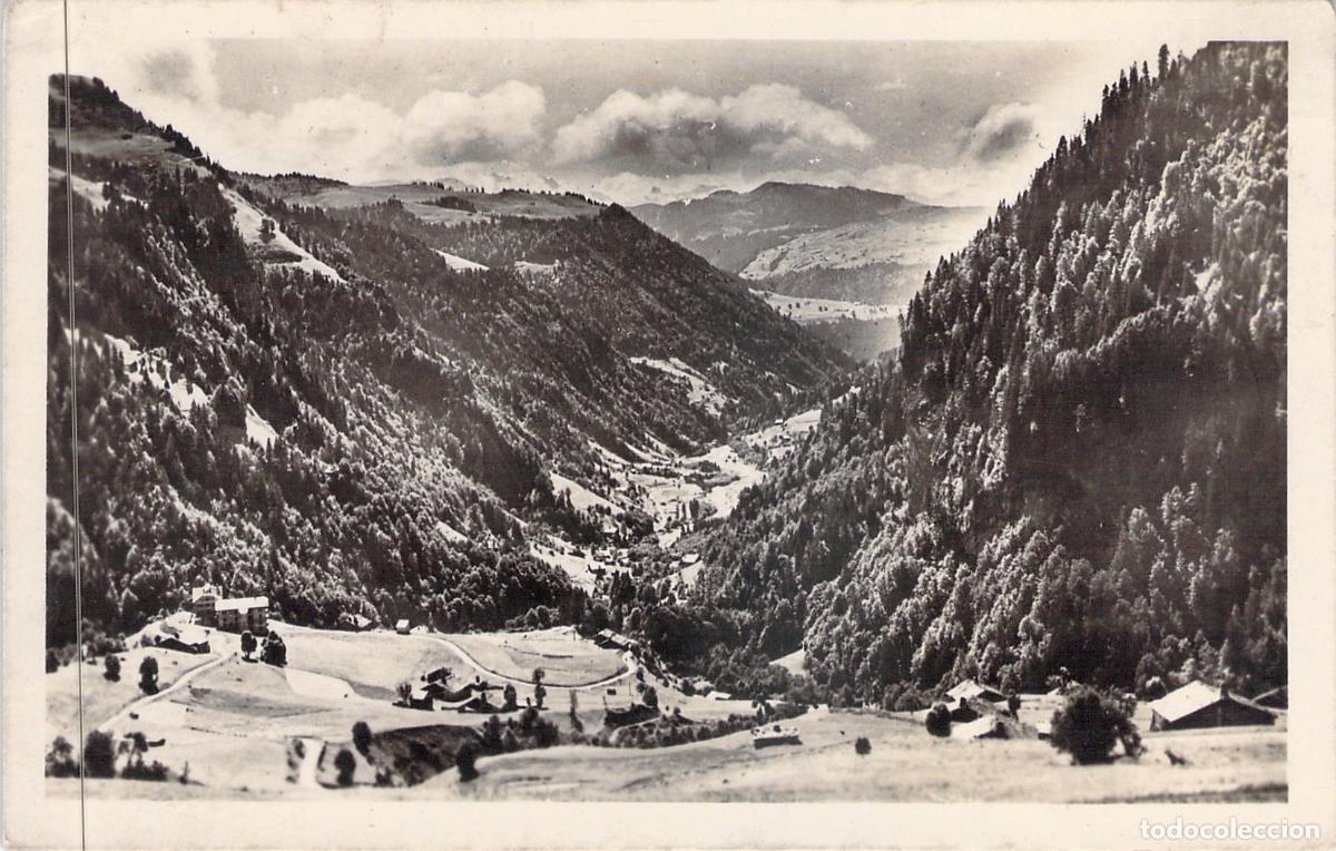 Postales: Postal del Col des Aravis, La Giettaz y el Valle de l'Arondine, Francia