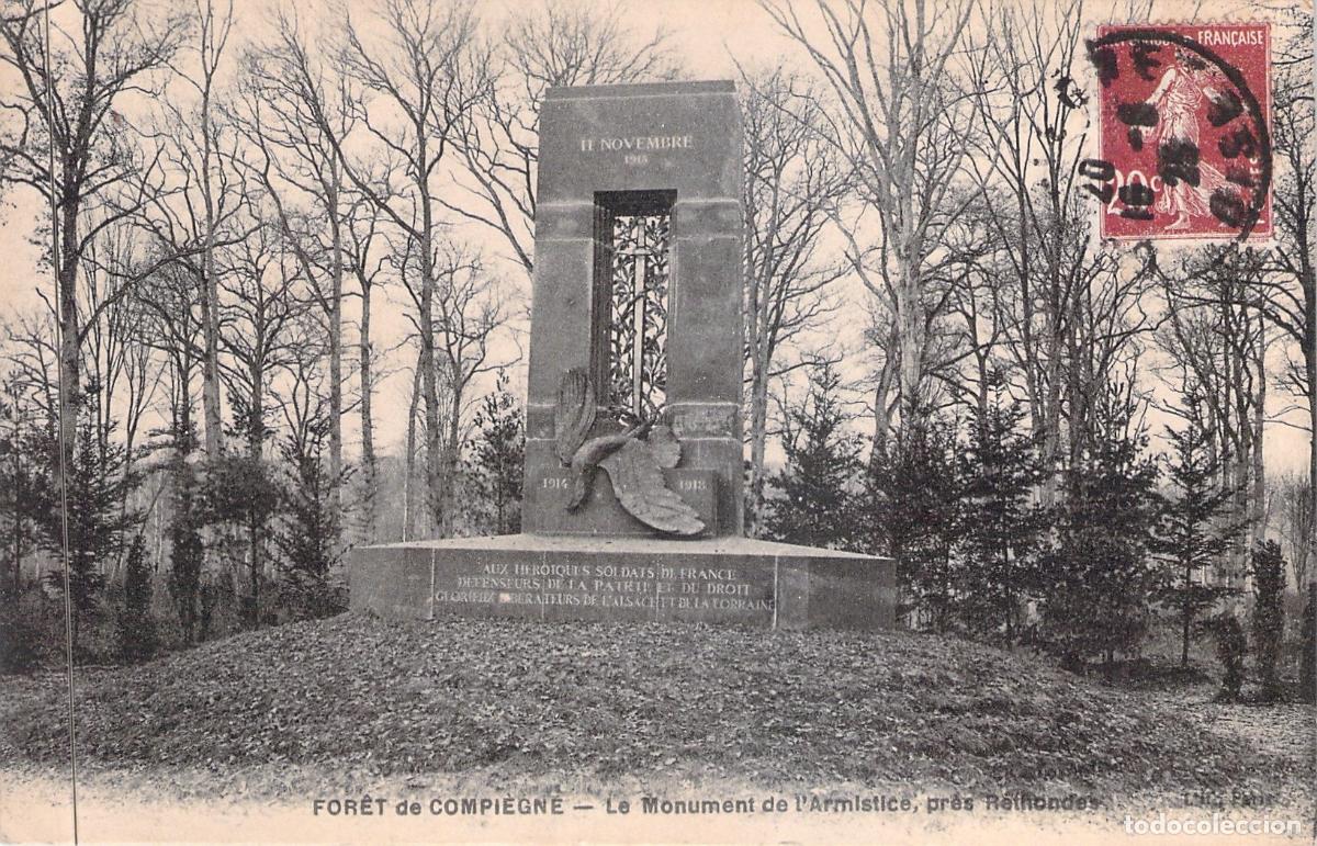 Postales: Postal Monumento del Armisticio Bosque de Compi&egrave;gne Rethondes Francia