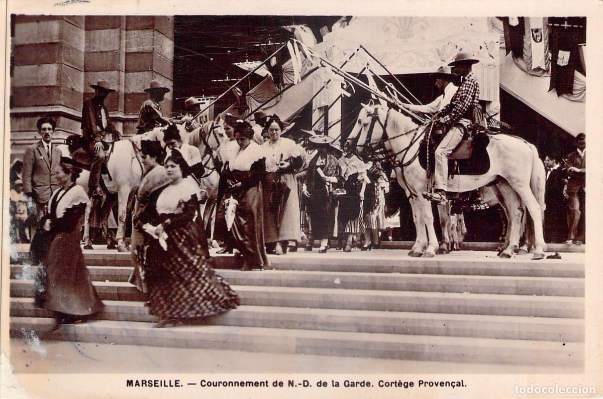 Postales: Postal Cort&egrave;ge Proven&ccedil;al Coronaci&oacute;n Notre-Dame de la Garde Marsella