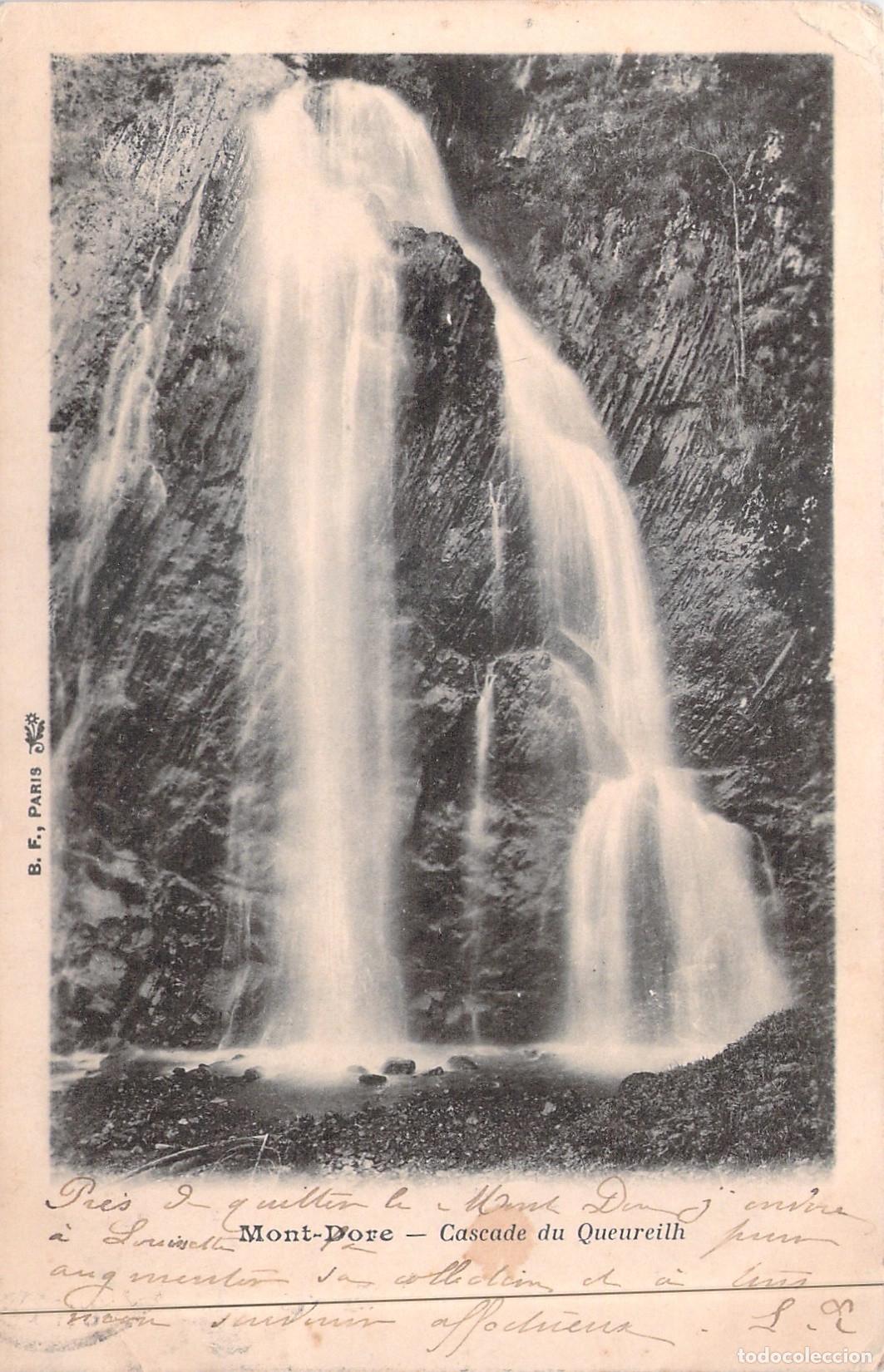 Postales: Postal Cascada de Queureuilh, Mont-Dore, Francia